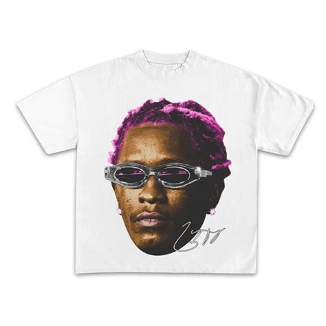 pink and white young thug shirt